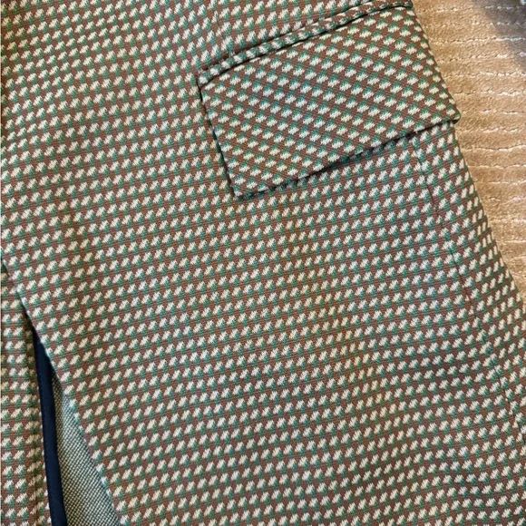 Veronica Beard Brown and Green Checked Blazer 4 - Picture 2 of 6